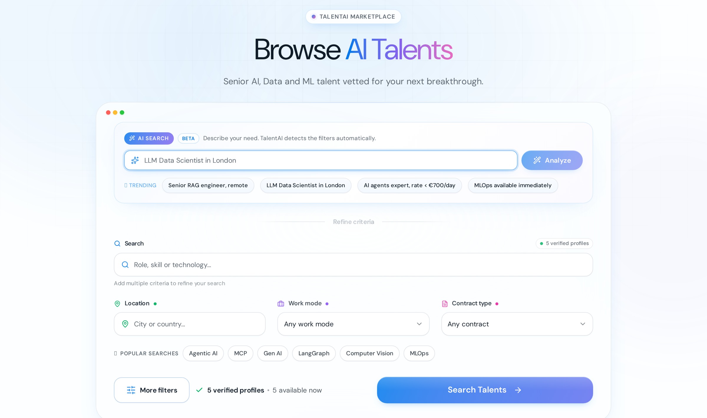 AI search