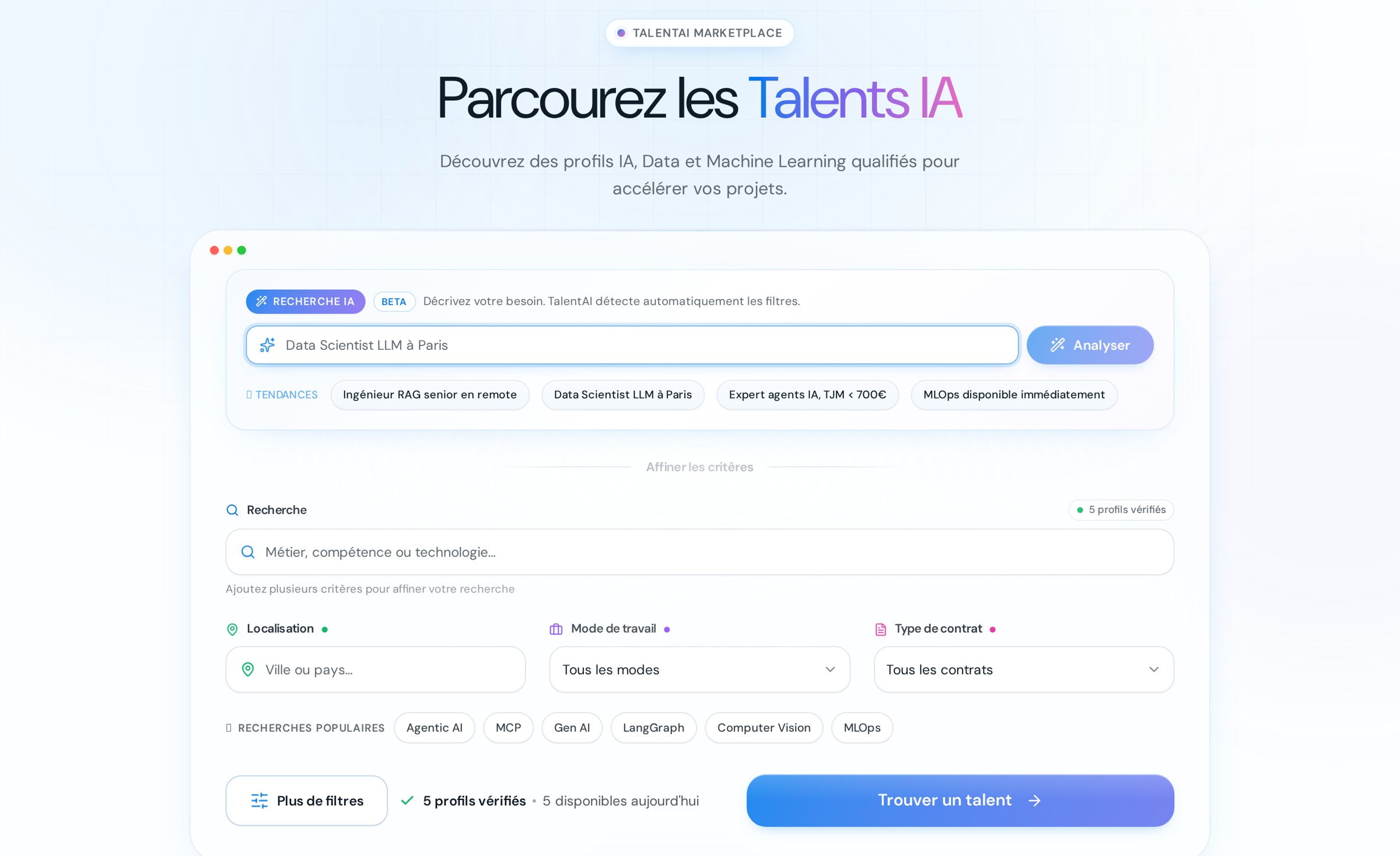 La recherche IA
